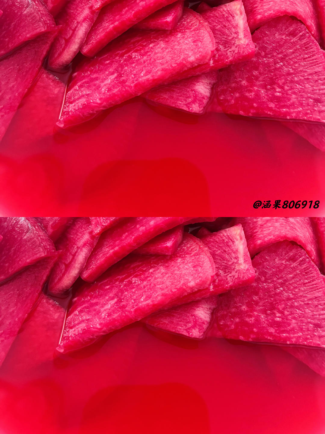 只要两个步骤/凉拌心里美的做法