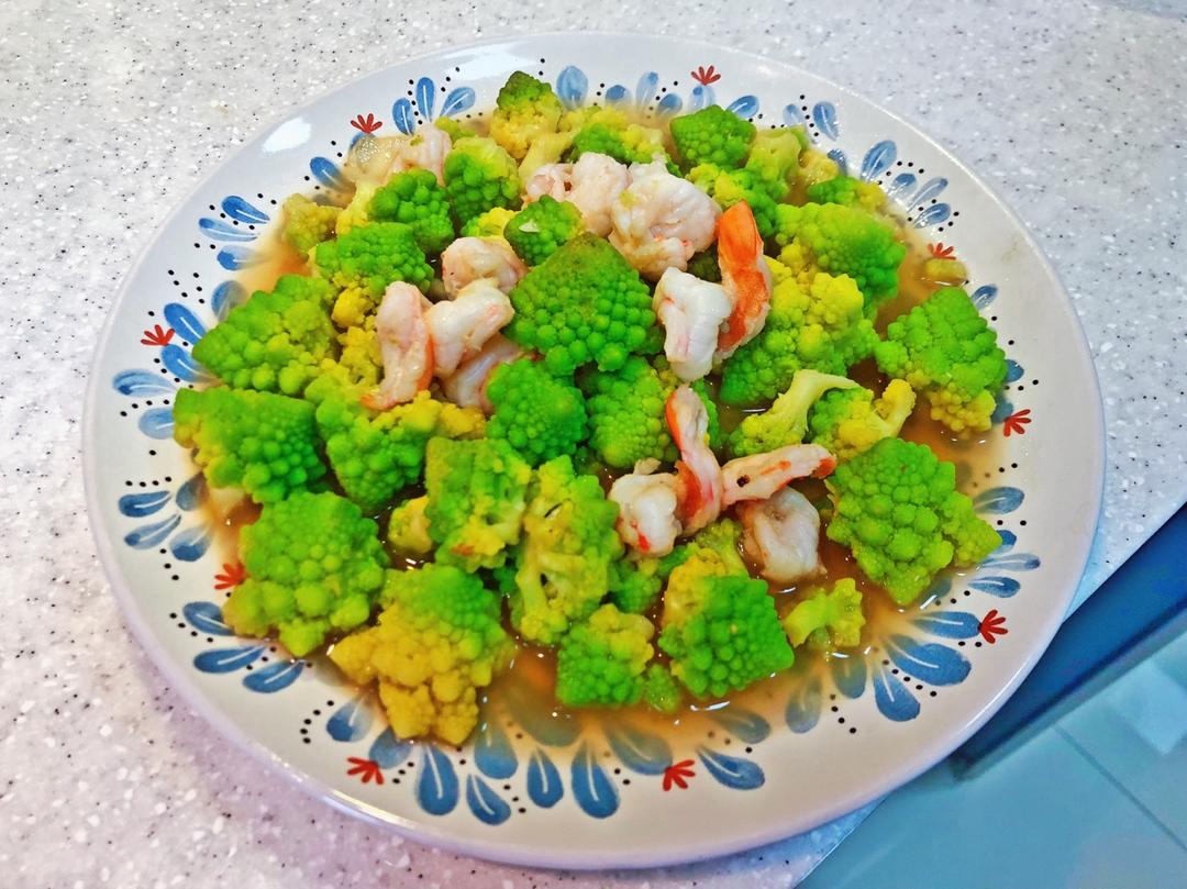 虾仁宝塔菜