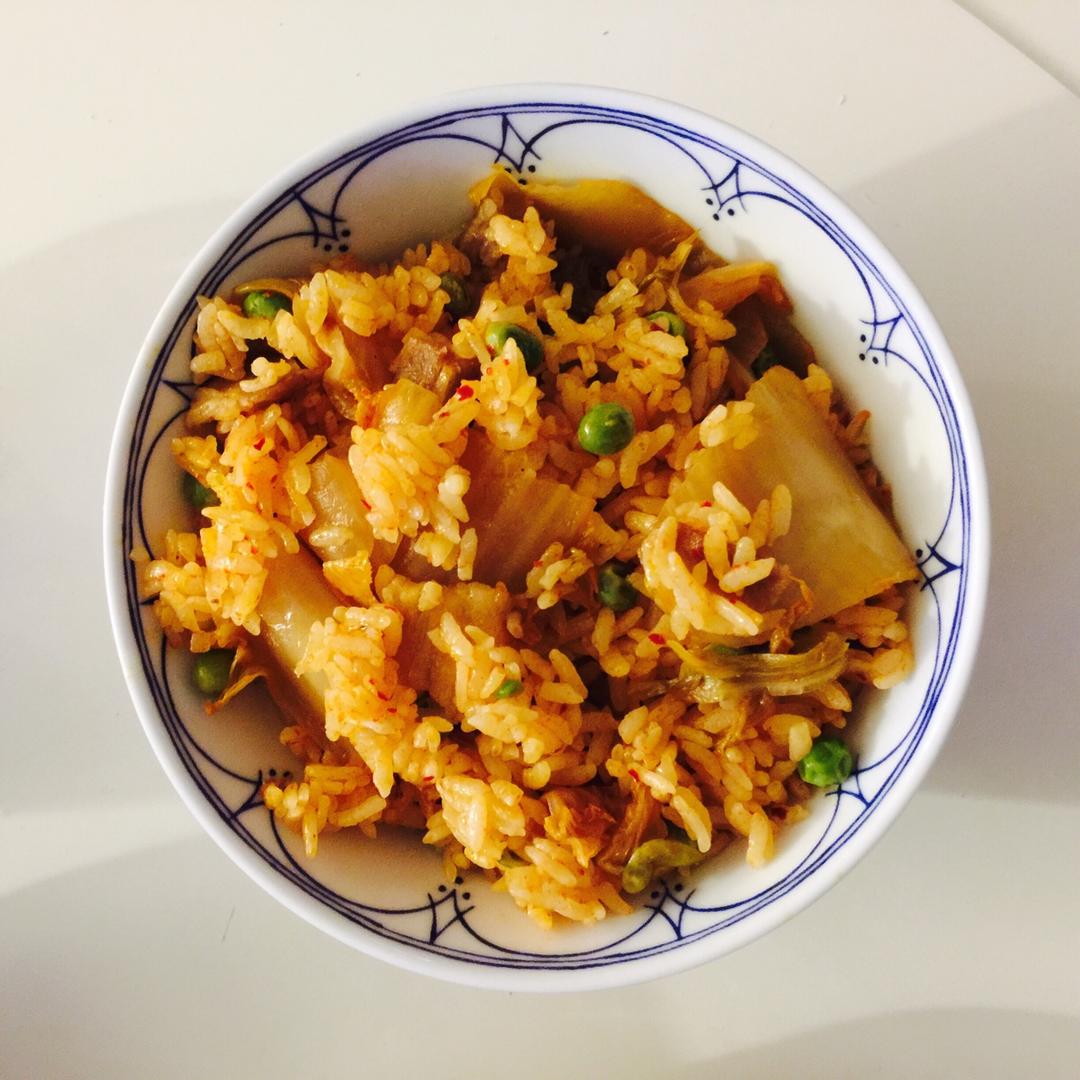 五花肉泡菜炒饭