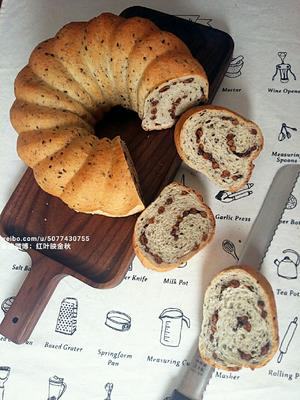 黑芝麻蜜红豆面包（懒人福音）的做法 步骤11