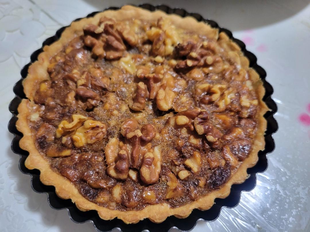 山核桃派/碧根果派 Pecan pie 低卡低热量版
