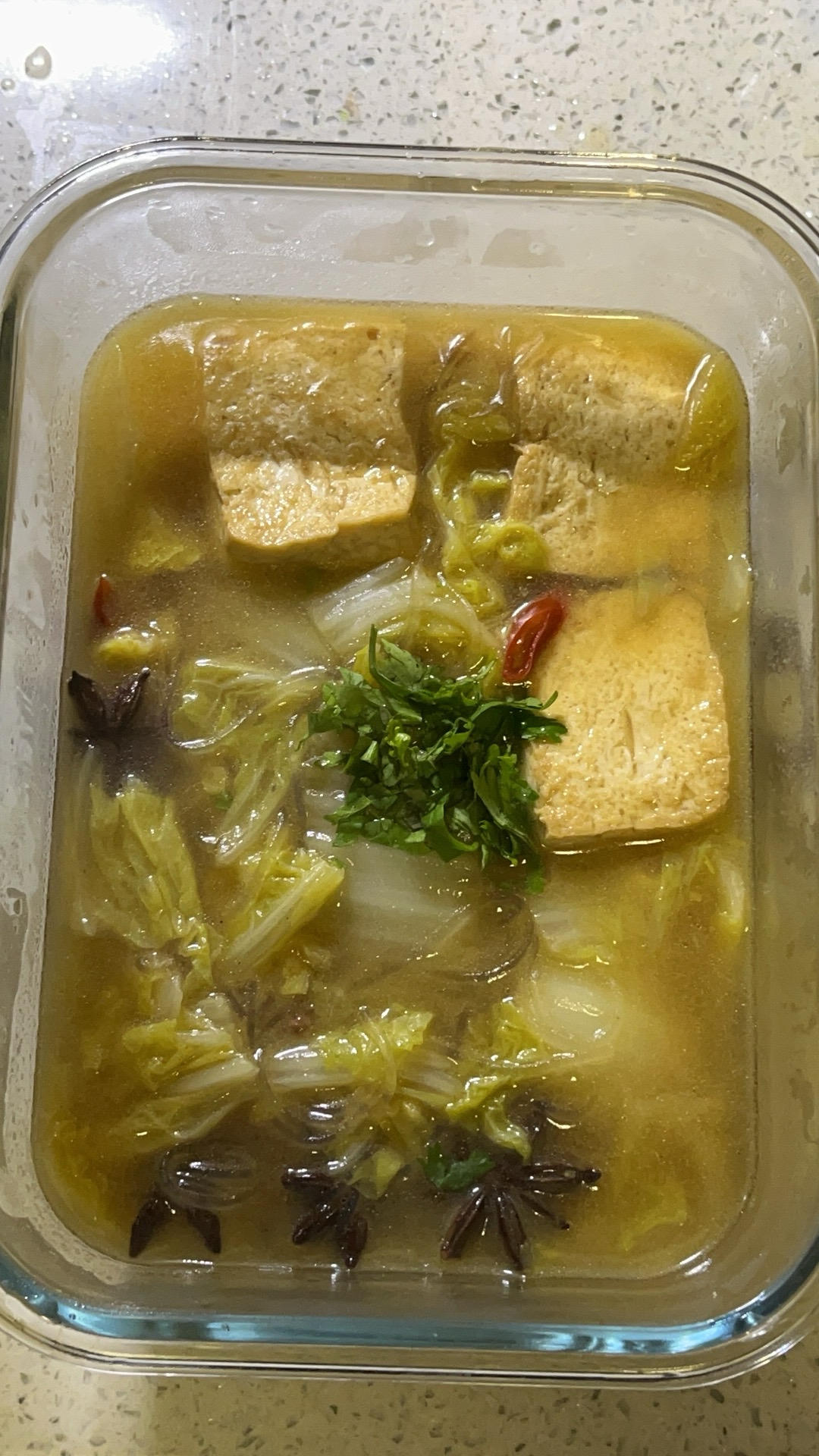家常白菜粉条炖豆腐