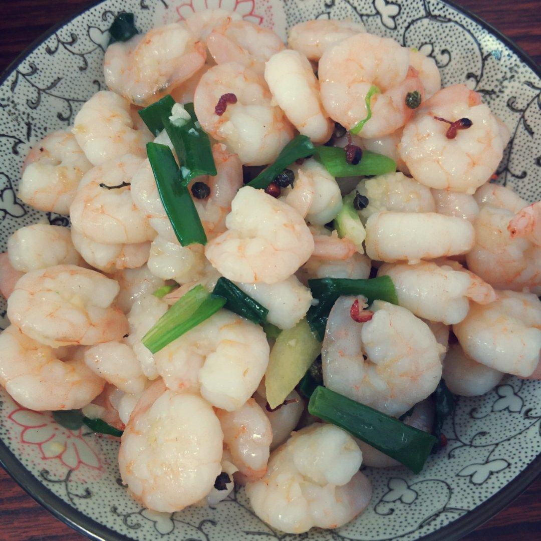 葱爆虾仁