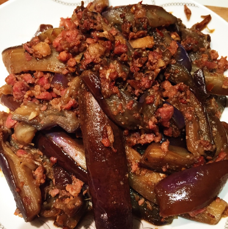 酱爆肉末茄子