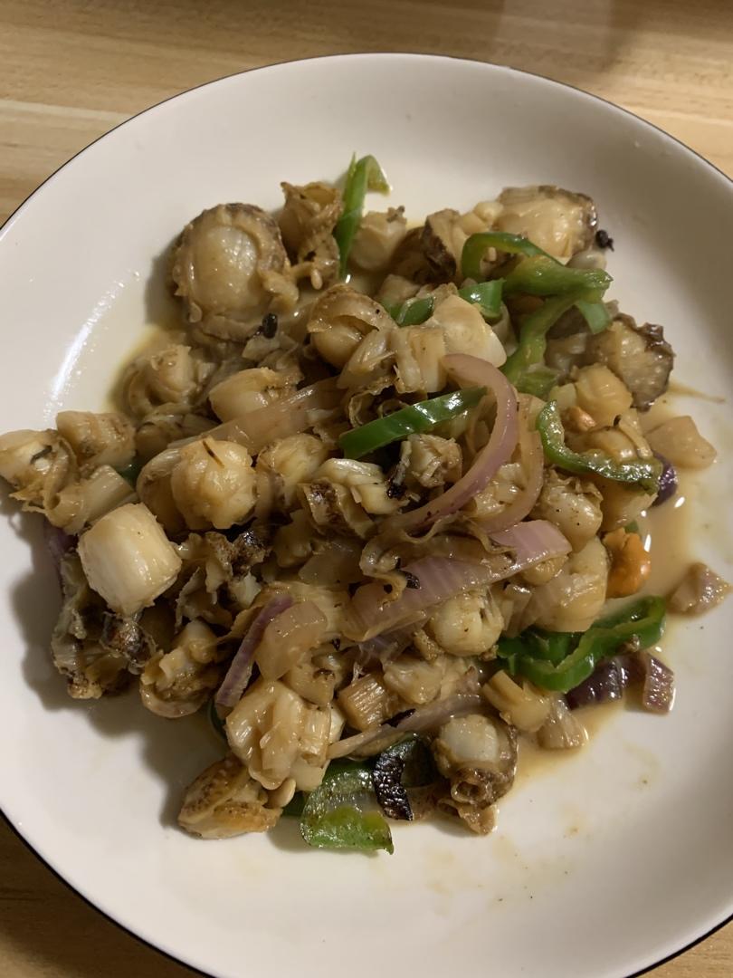 家常小炒扇贝肉