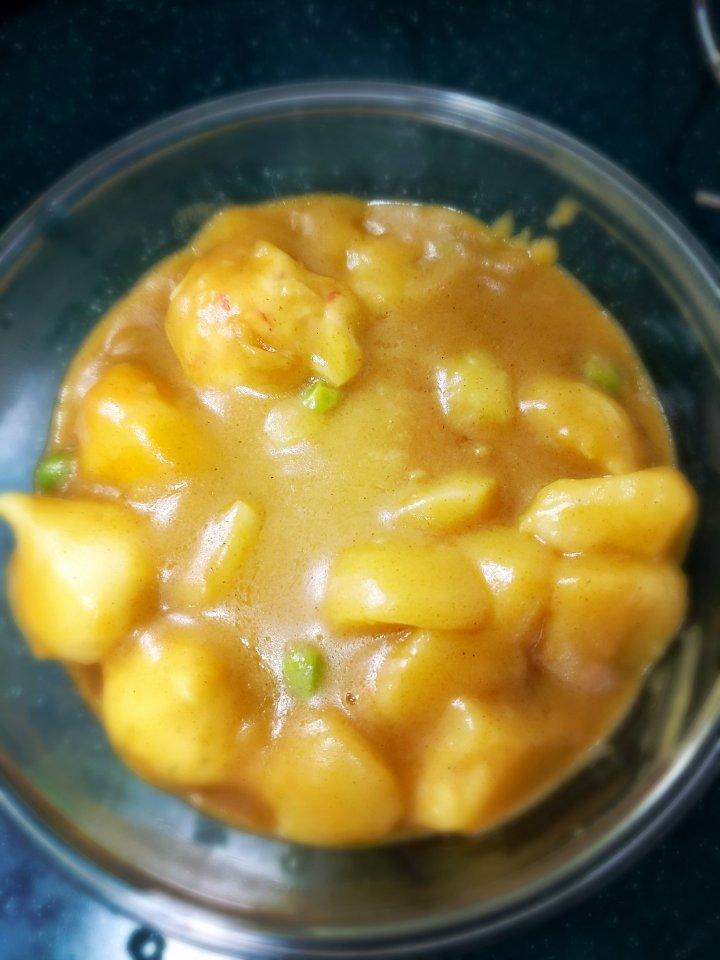 咖喱土豆鱼丸