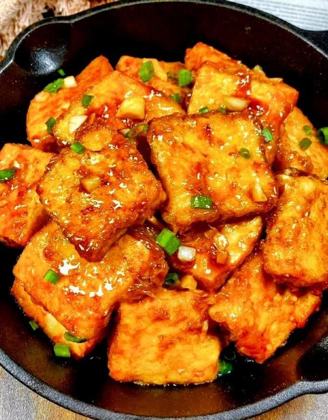 浇汁豆腐的做法