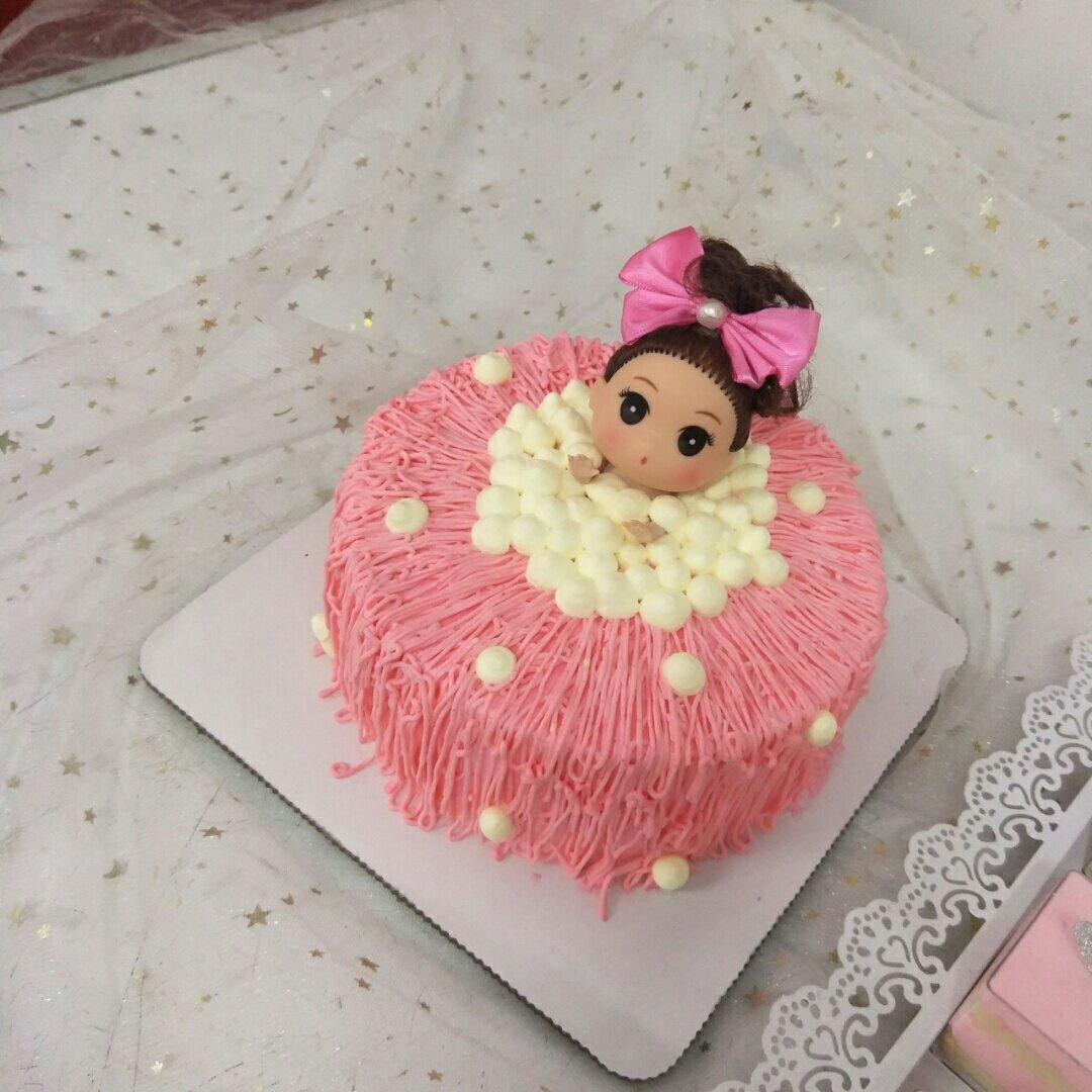 芭比娃娃洗澡蛋糕