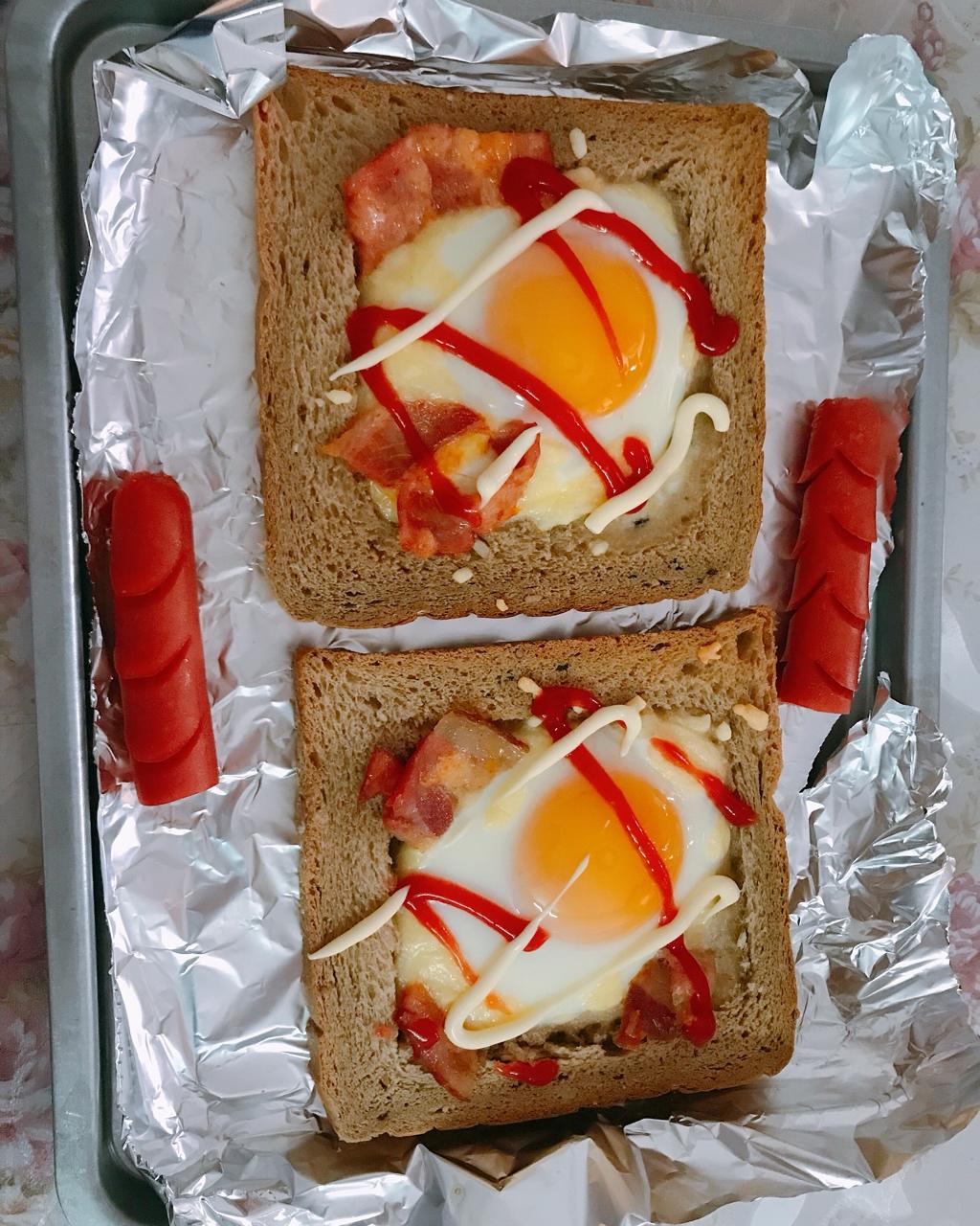 鸡蛋芝士烤吐司