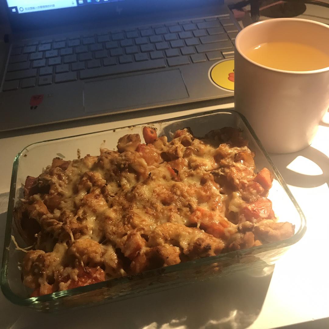 番茄鸡肉浓情焗饭【两人份】