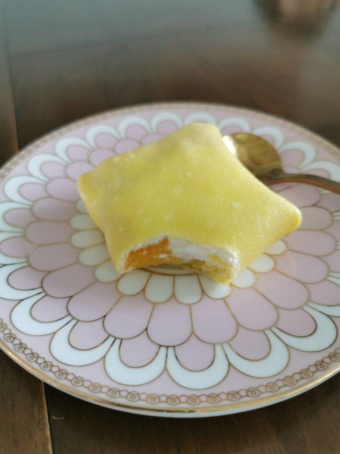 吃货5150做的绵绵丝滑芒果班戟