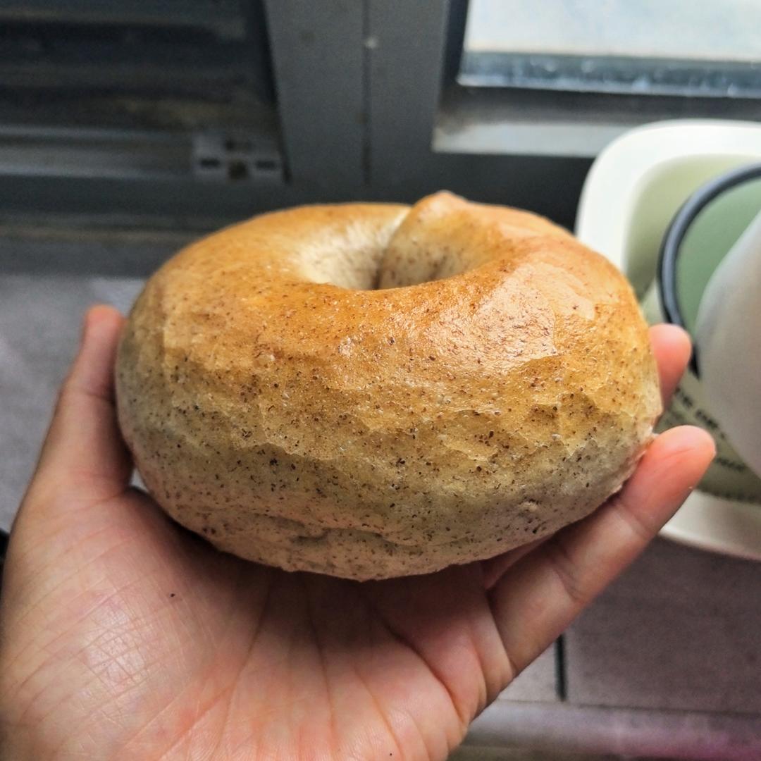 波兰种贝果-一次做黑芝麻和肉松两种6只