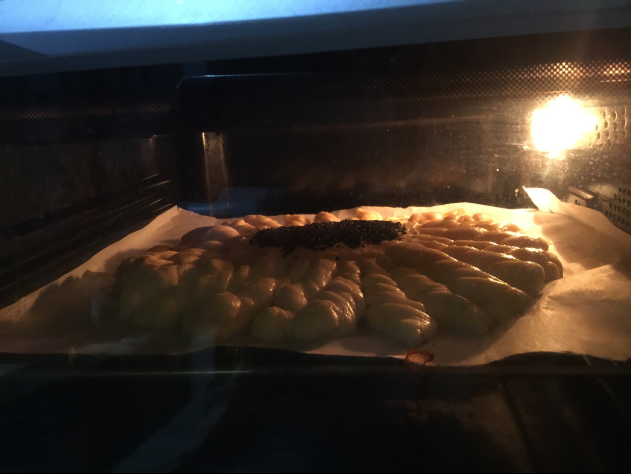 向日葵豆沙面包