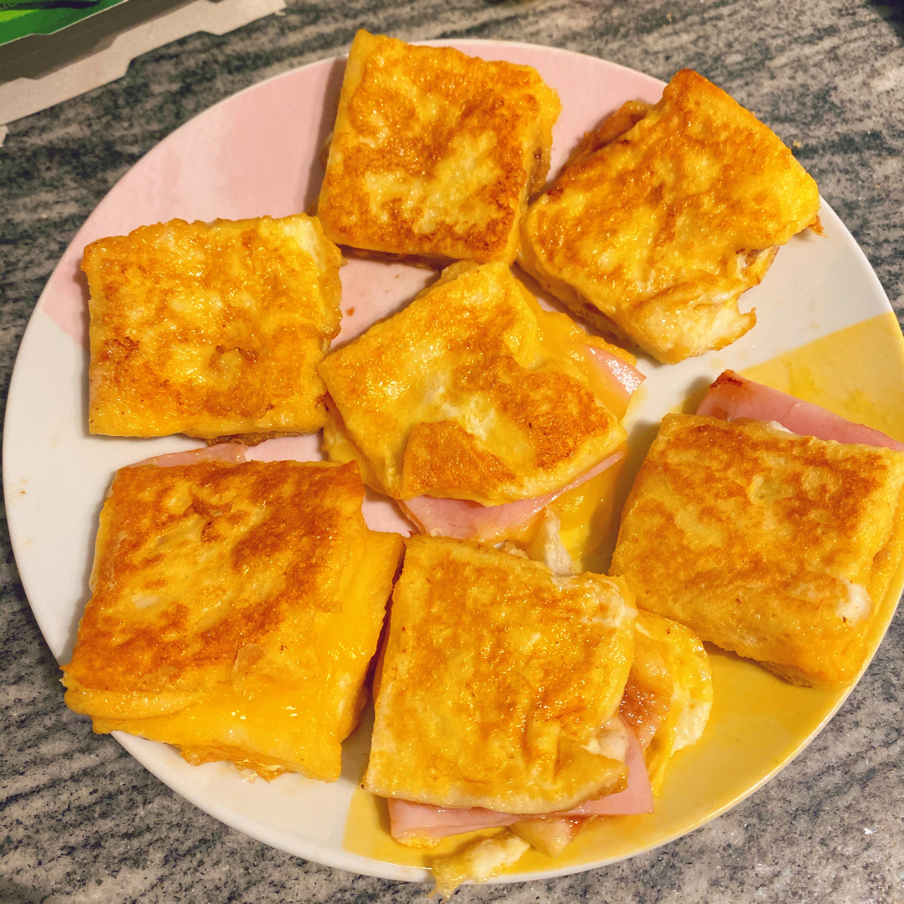 French toast 法式吐司 全麦吐司 夹心吐司 煎鸡蛋夹心面包 芝士吐司 减脂早午餐