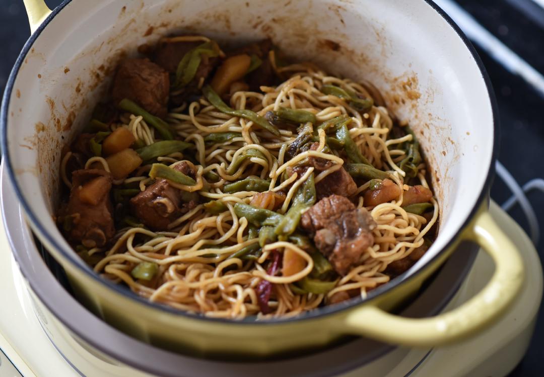 排骨豆角焖面【4月北鼎电磁炉食谱】
