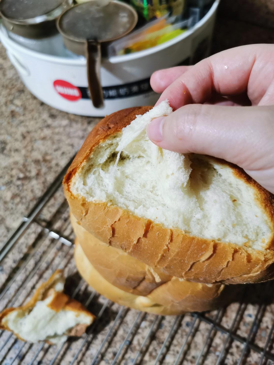 让老款ACA面包机发光发热之柔软拉丝吐司🍞