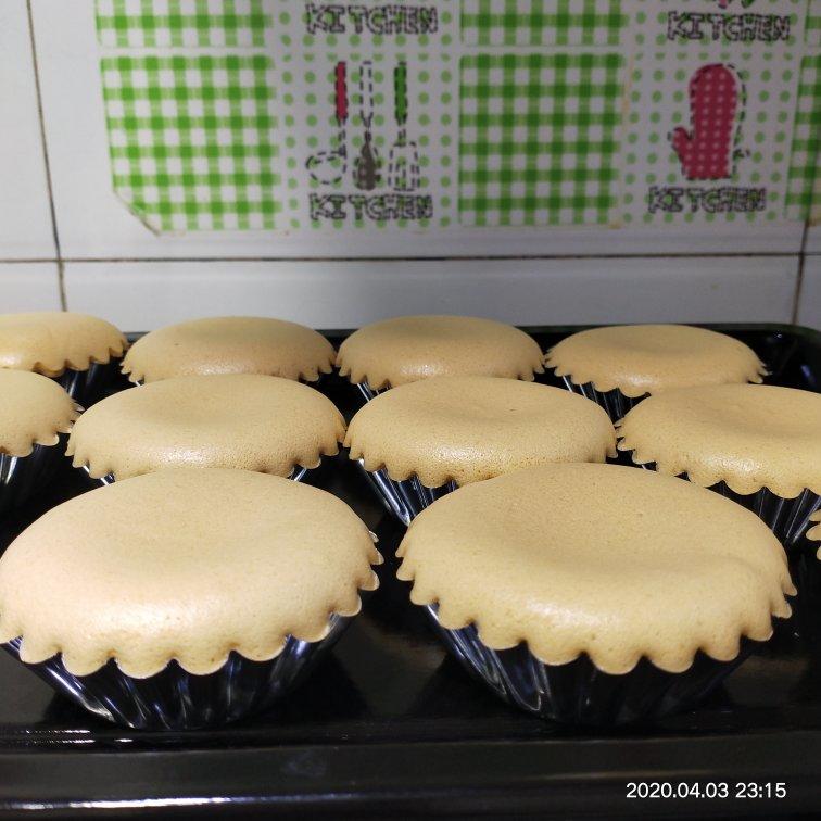 无水不塌不裂的～戚风纸杯蛋糕