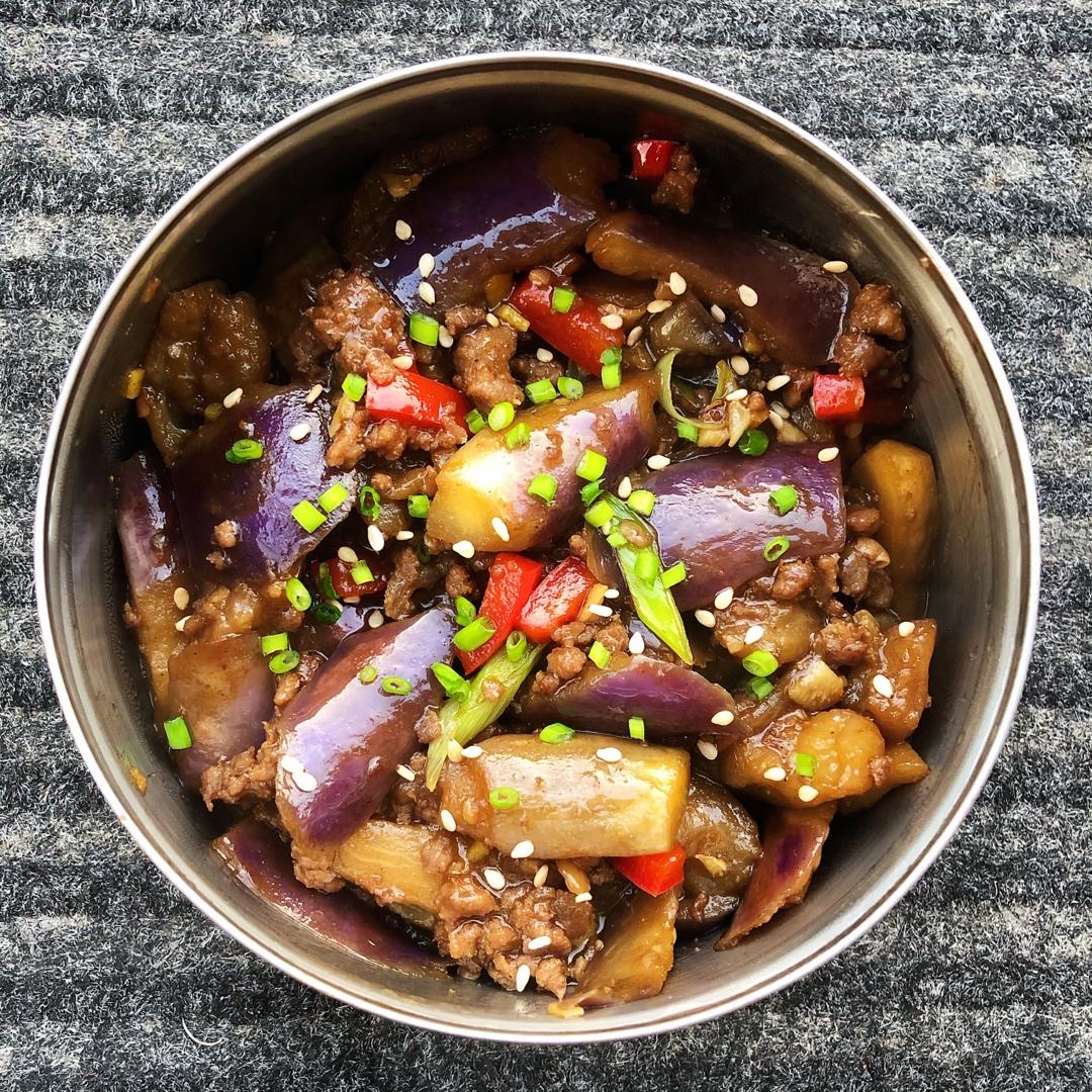 酱香牛肉末茄子
