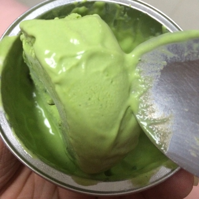 无需搅拌也无冰渣的抹茶冰淇淋