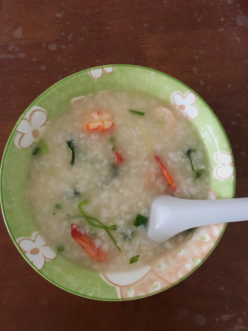 鲜虾砂锅粥