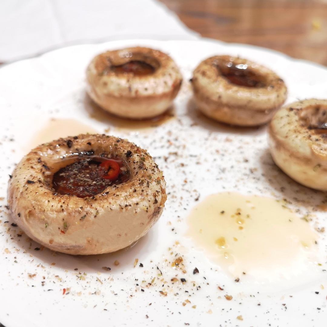 香煎口蘑  鲜的扭起来