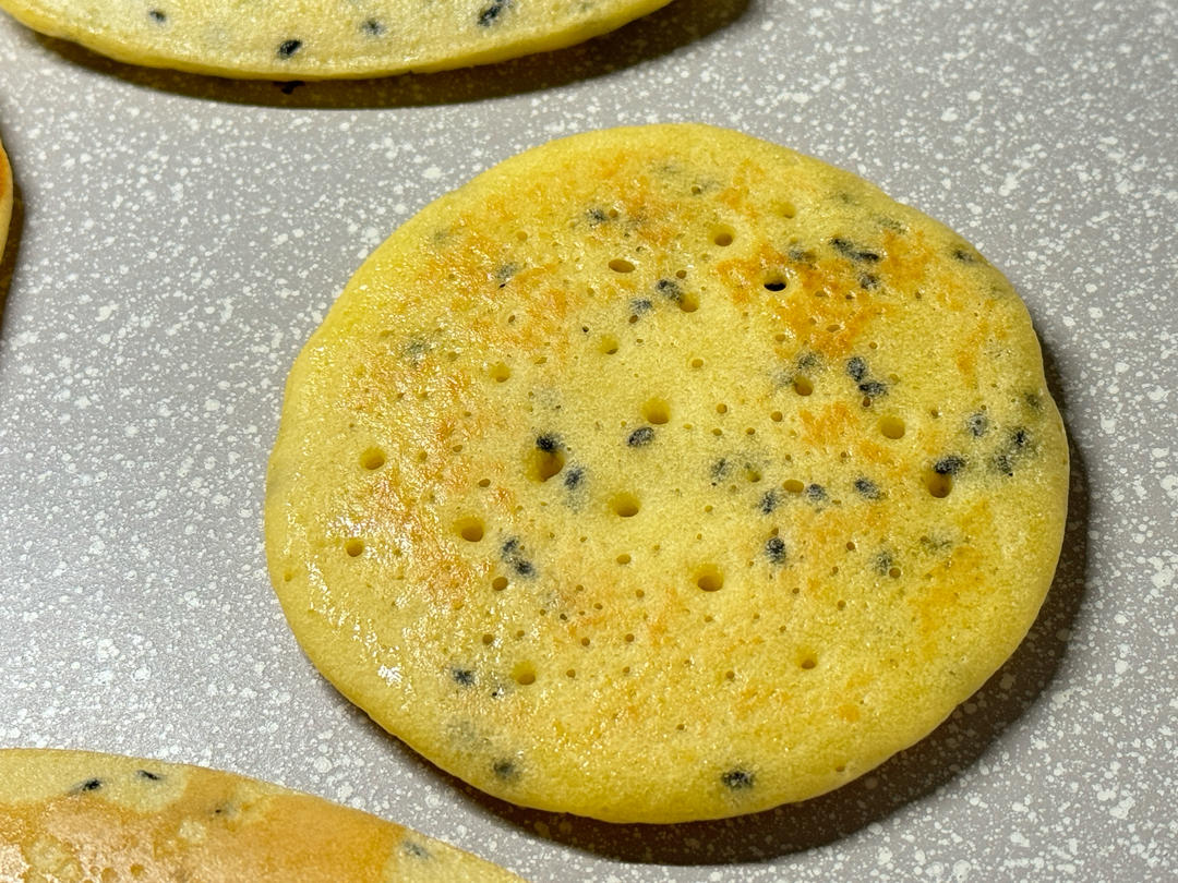玉米面松饼，早起5分钟搞定，又软又健康