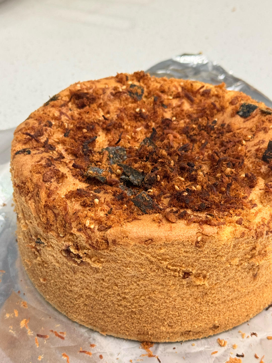 6寸/8寸葱香肉松火腿戚风蛋糕