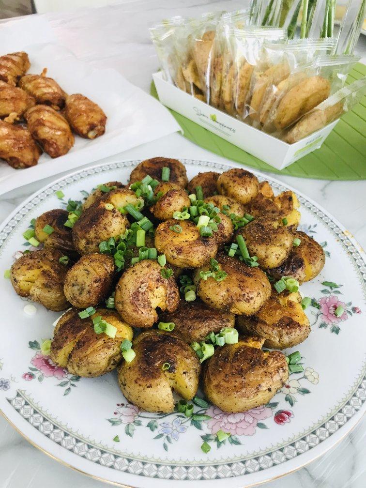 椒盐烤扁小土豆