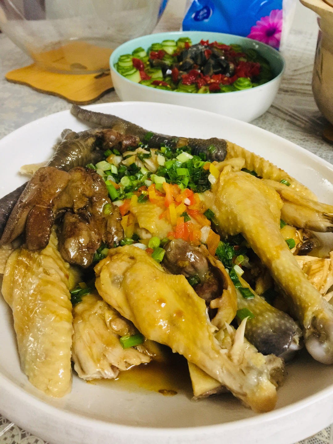 上海葱油鸡&原味葱油鸡&口水鸡