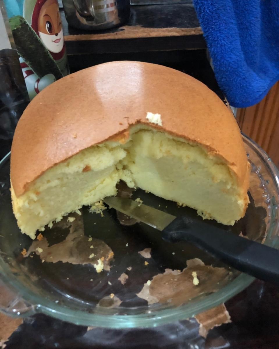 古早味蛋糕....烫面水浴法