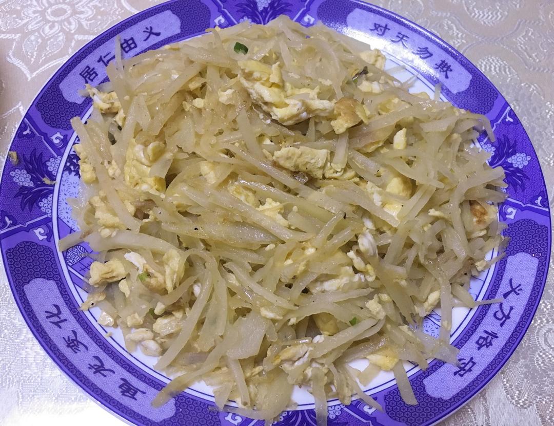 巨香的土豆丝炒鸡蛋