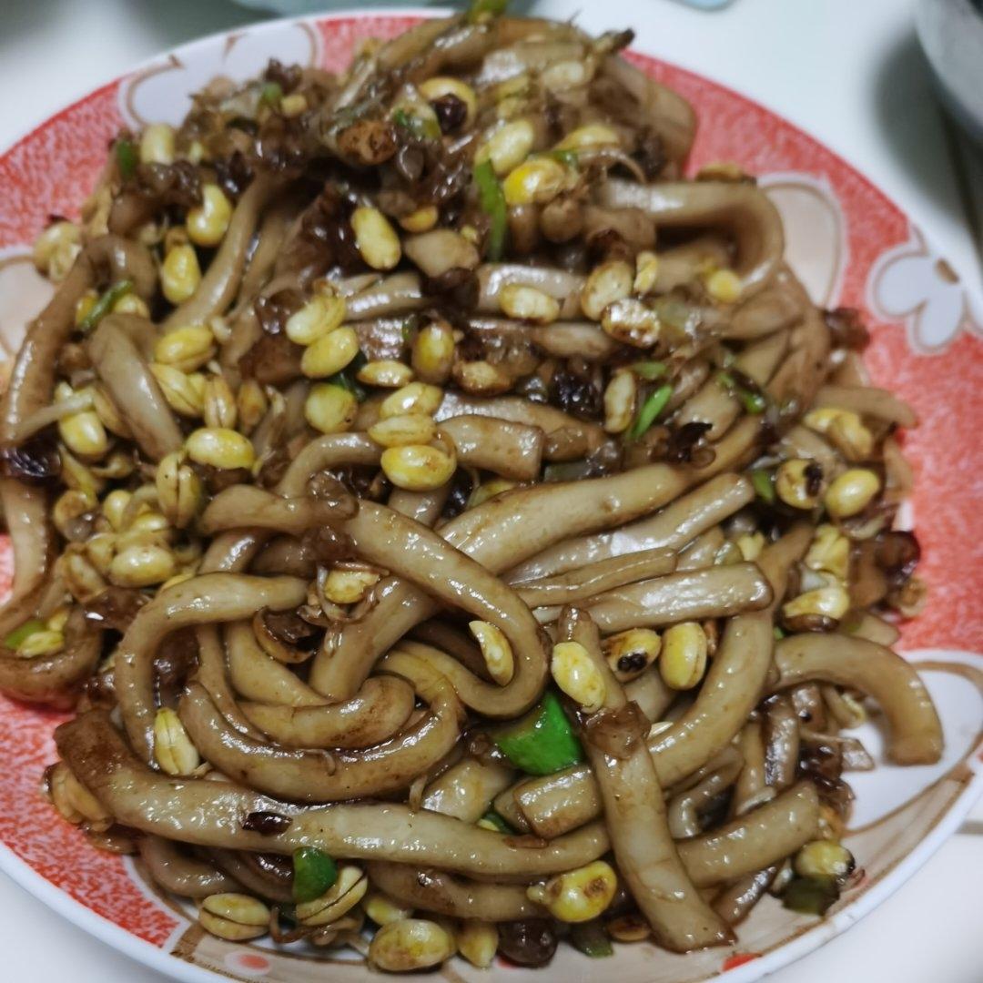 黄豆芽炒粉条