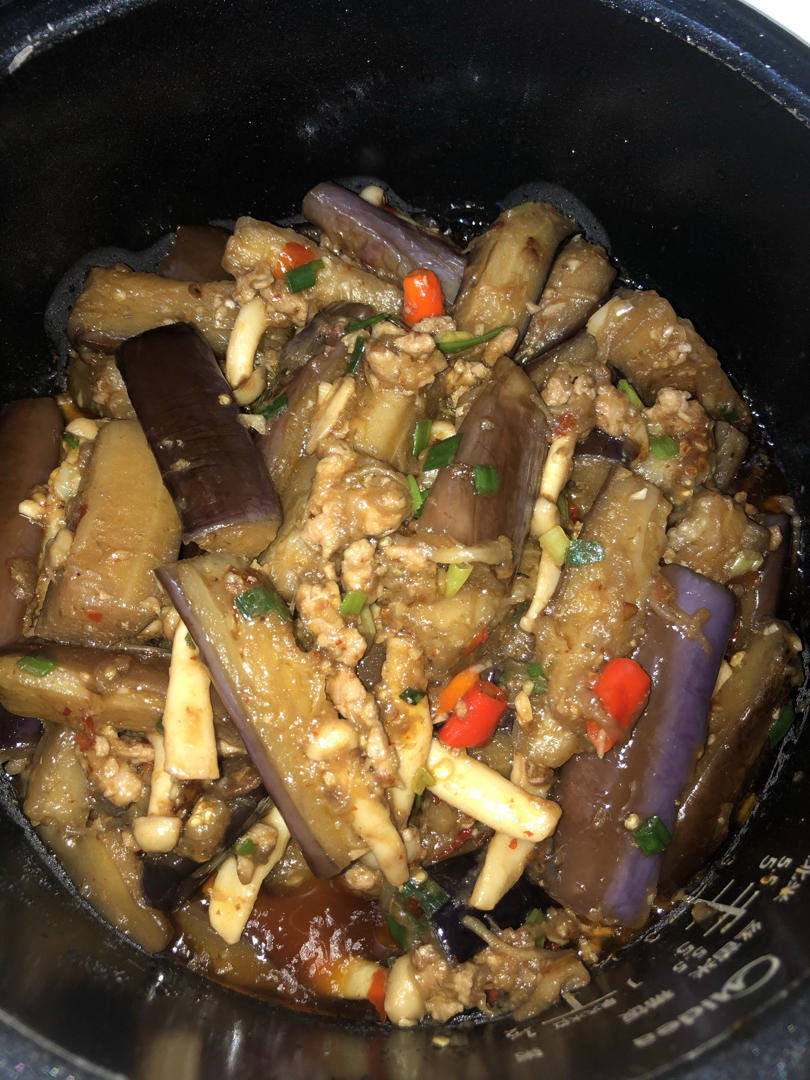 开胃下饭菜！巨简单的家常鱼香茄子煲