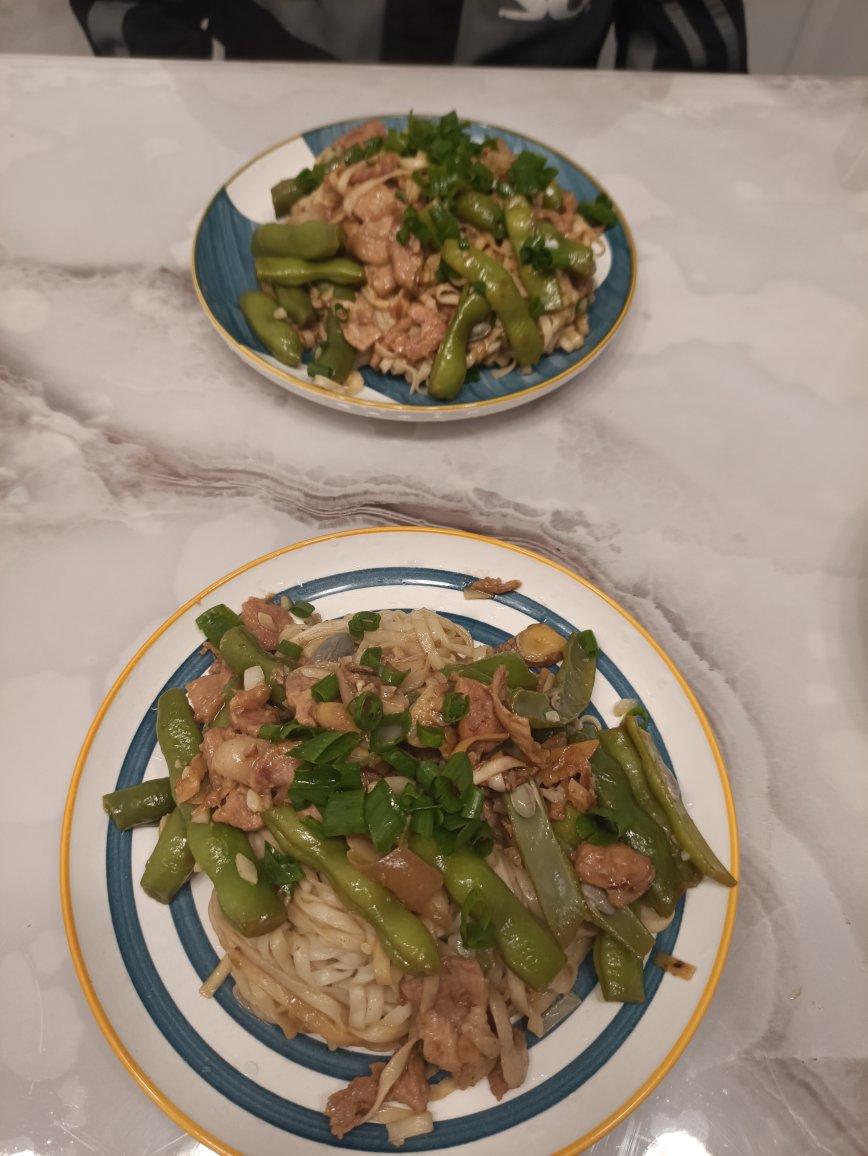 地道老北京扁豆焖面 豆角焖面 太好吃小心吃撑哦