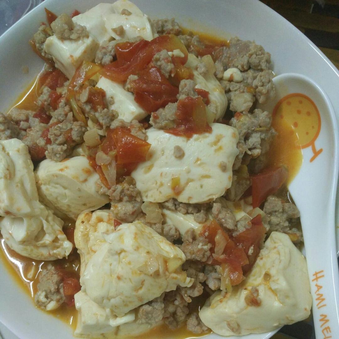 番茄肉末豆腐