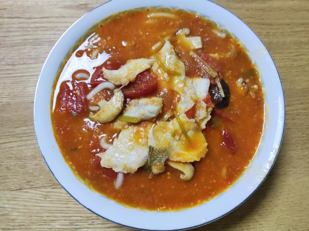 番茄酸汤鱼片