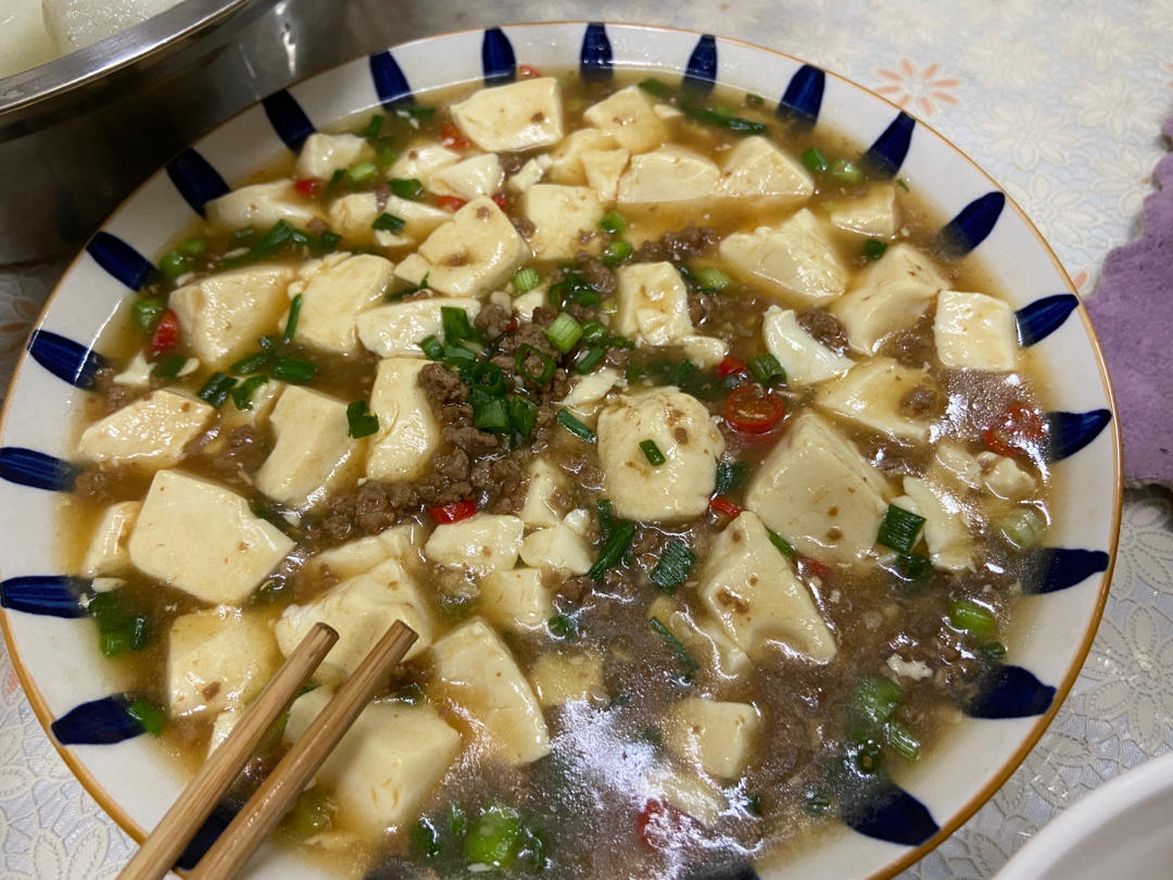 肉末嫩豆腐｜嫩滑口感爽口！这道快手菜超级下饭！！（减脂少油版）