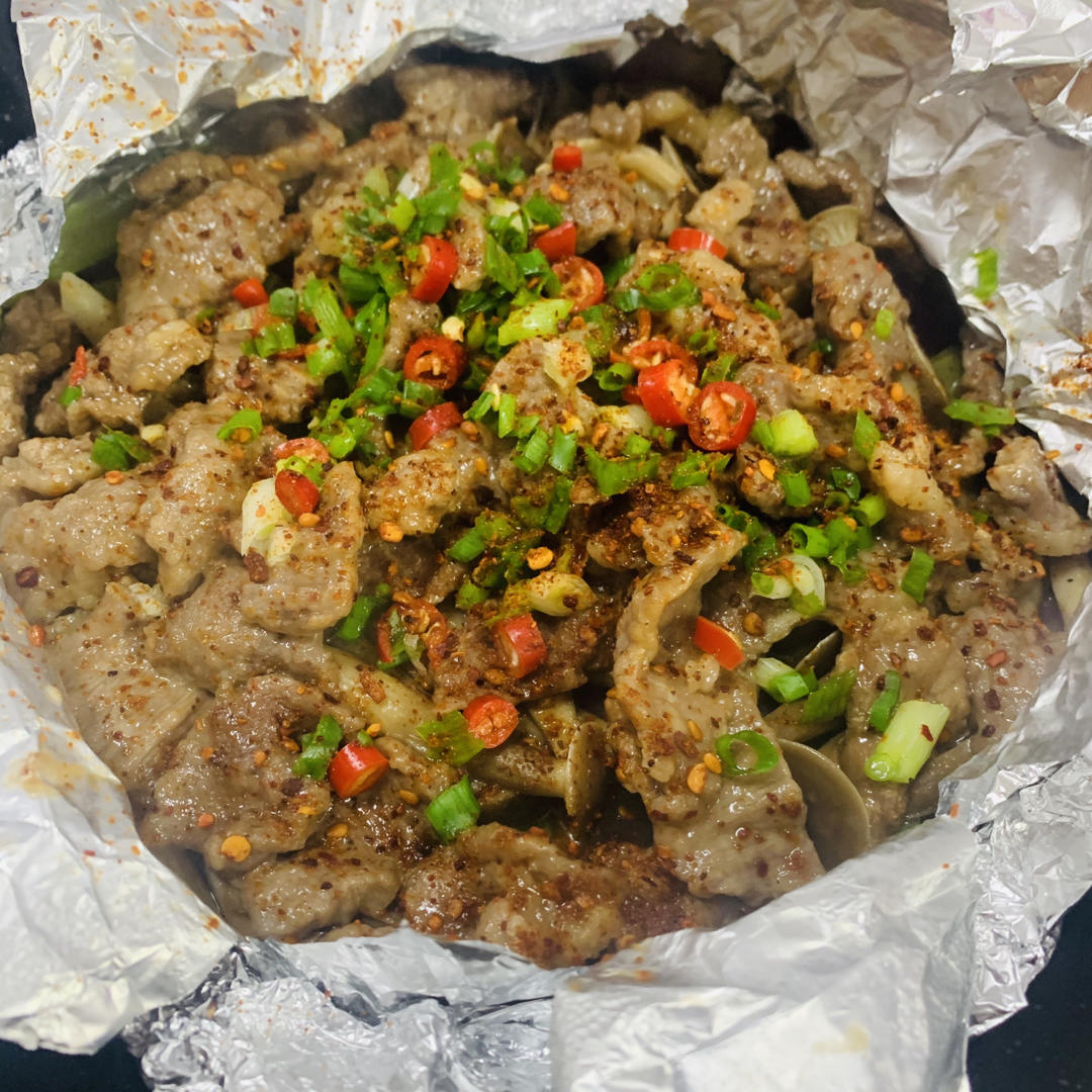 平底锅锡纸牛肉（超快手）