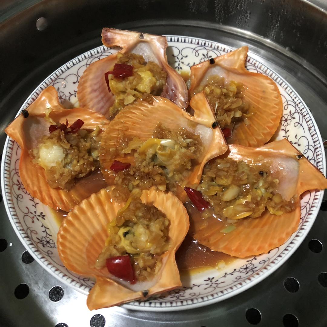 蒜蓉蒸扇贝