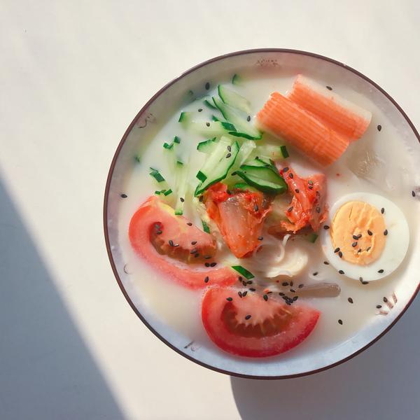 【韩食记】夏季特供健康料理--韩国豆浆冷面 콩국수