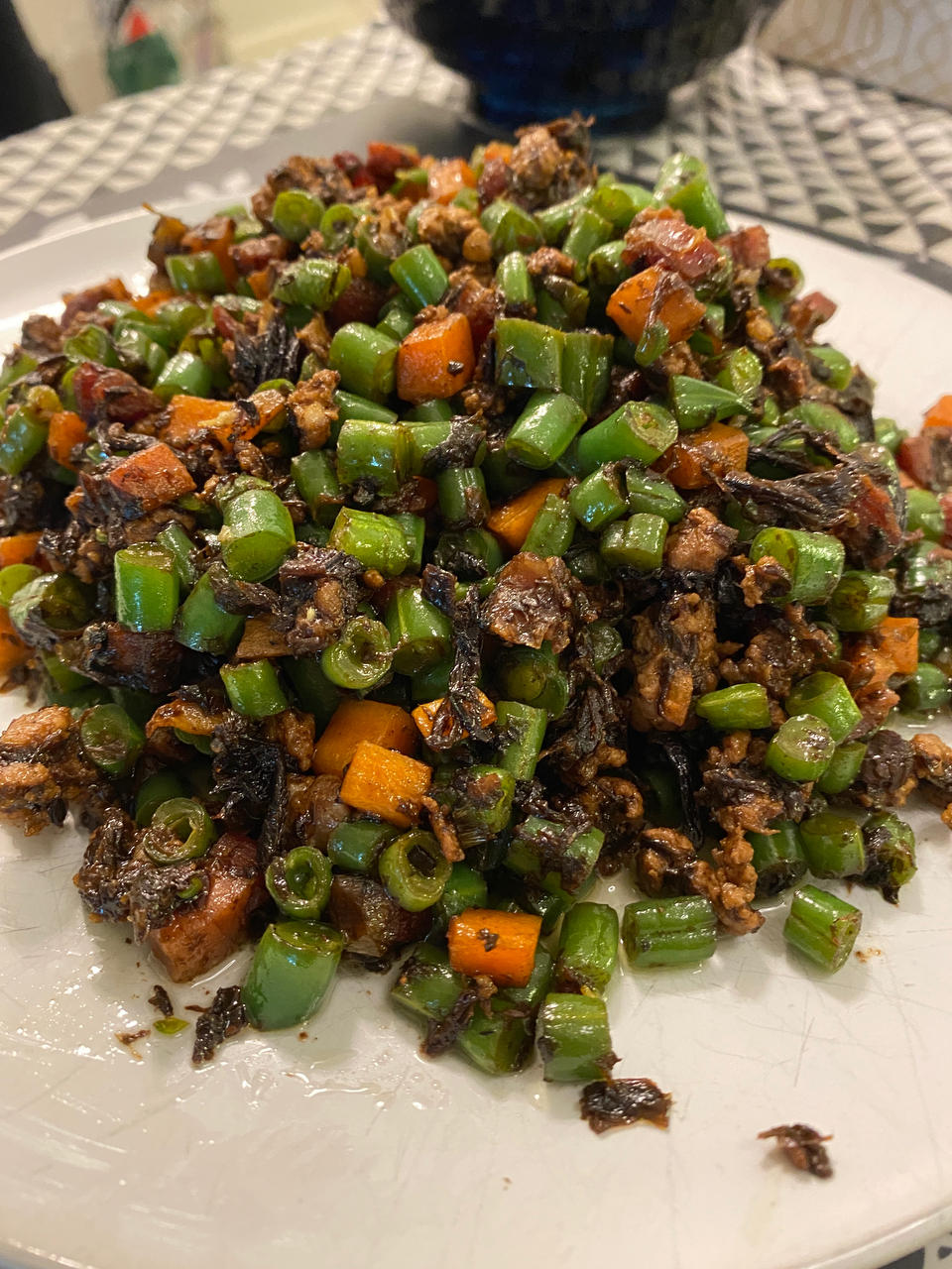 榄菜肉碎四季豆（独家秘方哦）