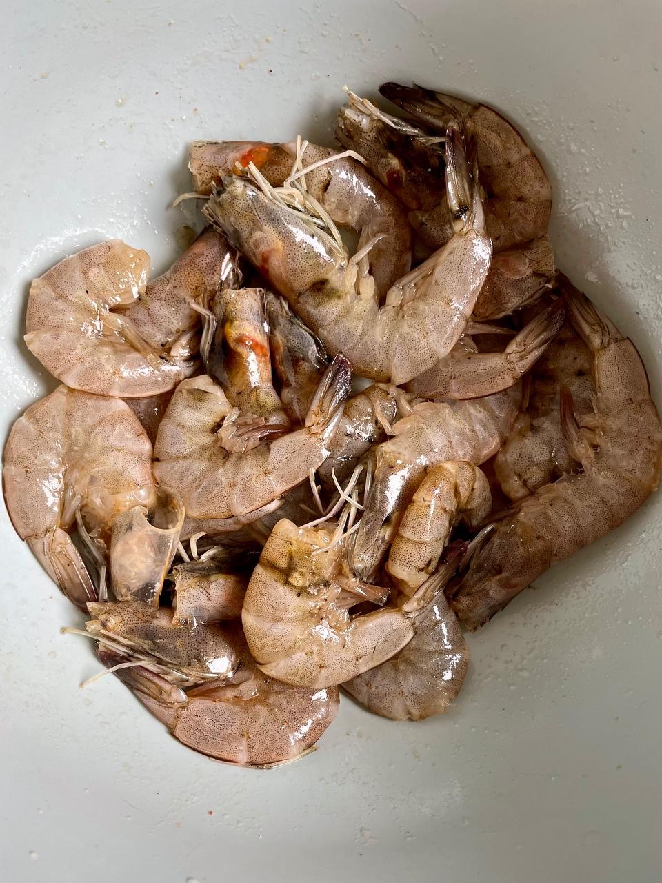 零厨艺的空气炸锅炸虾（无油版）的做法 步骤2