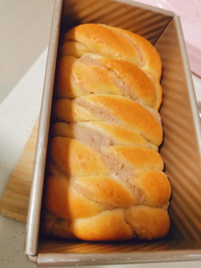 超简单一次发酵免黄油千层芋泥北海道吐司