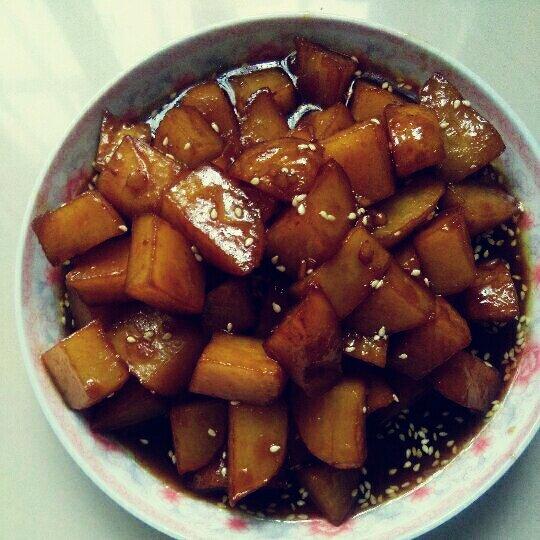 可乐土豆￨盘子都舔干净了