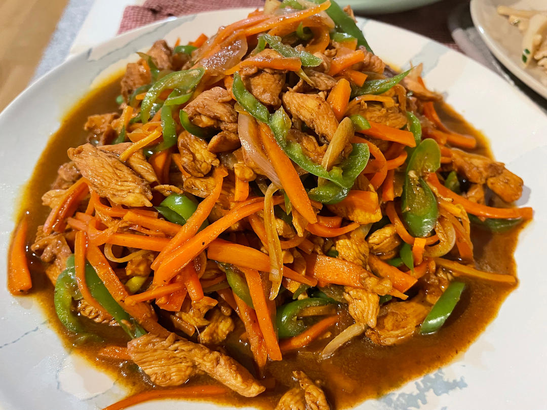 无敌下饭低脂鸡胸肉版鱼香肉丝