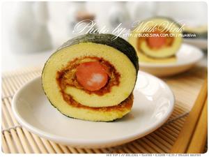 【蛋糕卷寿司】海苔肉松蛋卷的做法 步骤7