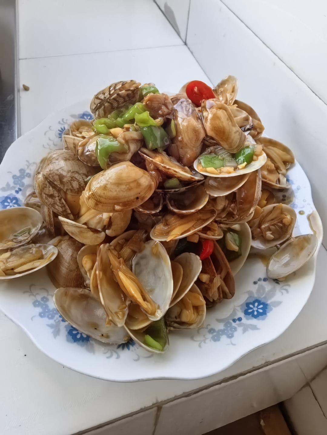 5分钟快手菜❗️秒杀路边摊爆炒花甲～好吃到爆
