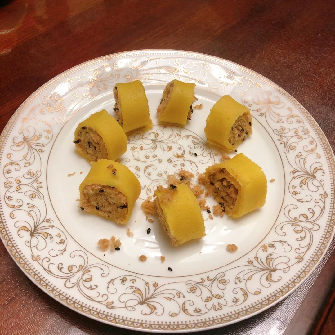 紫薯芋泥蛋卷~宝宝辅食