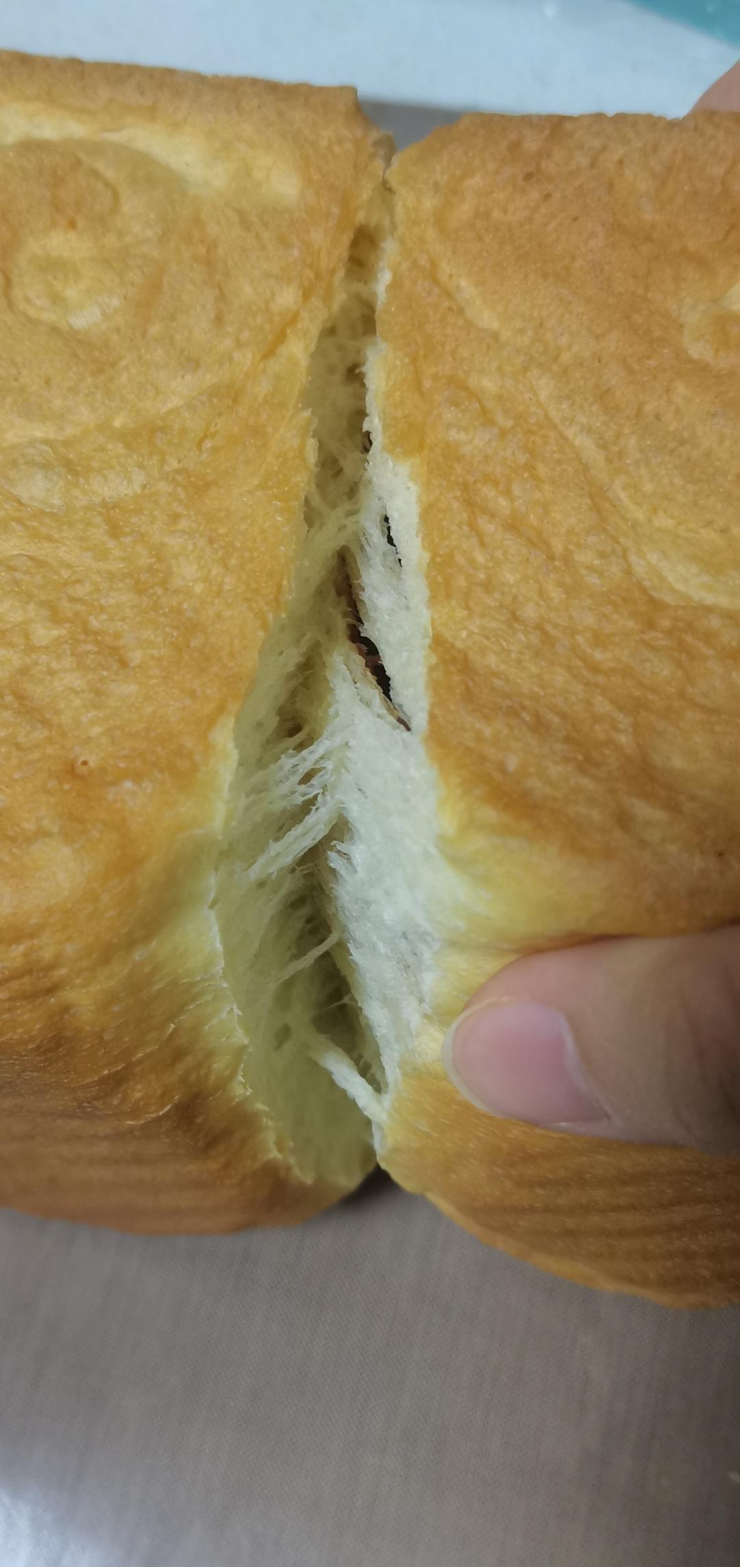 夺命软吐司(๑´ڡ`๑)超软拉丝极速方便的一次发酵吐司