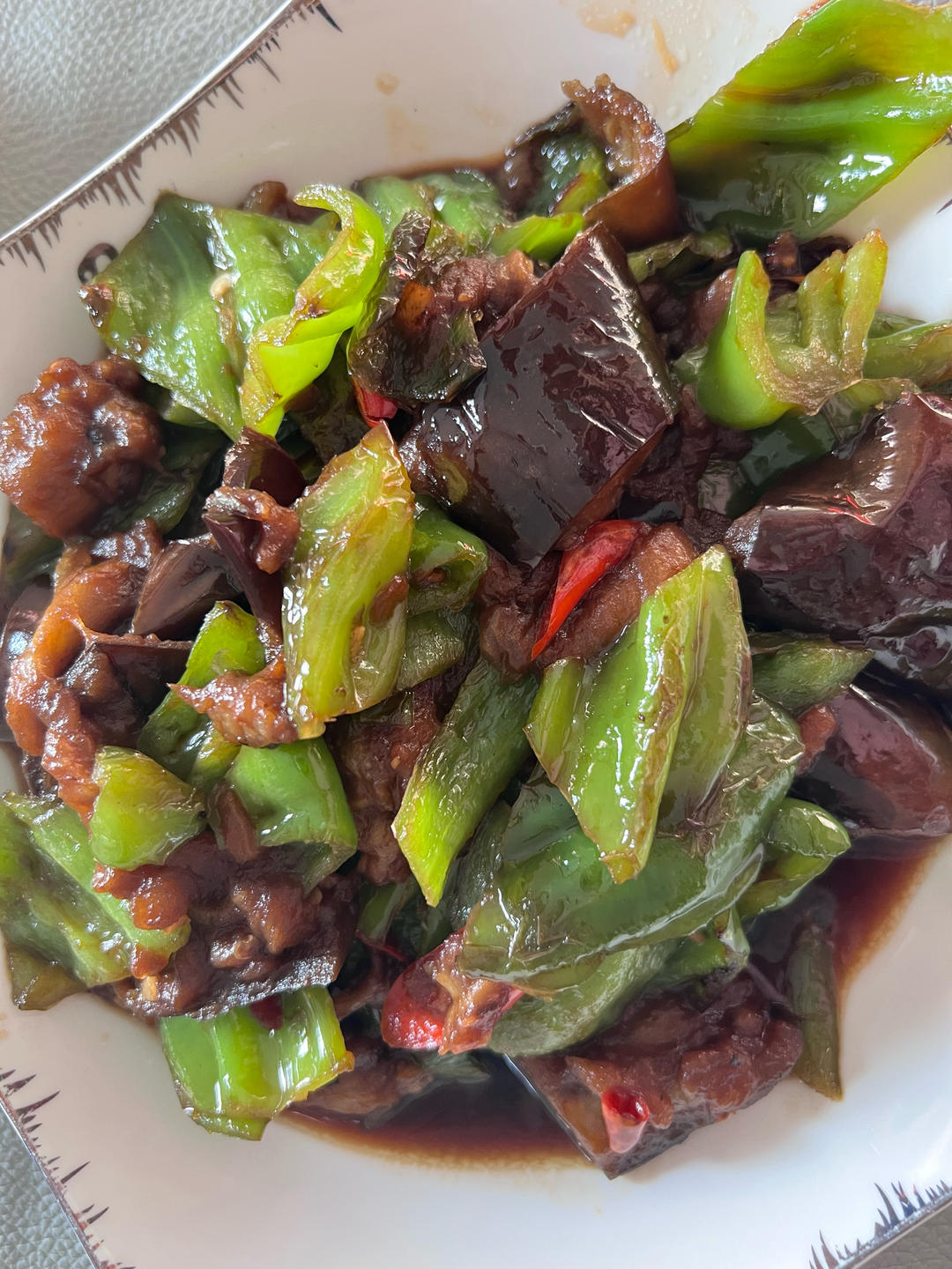 辣椒炒茄子